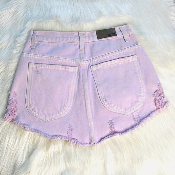 Carmar LF Beatrice Lavender Zipper Denim Skirt - Picture 9 of 12